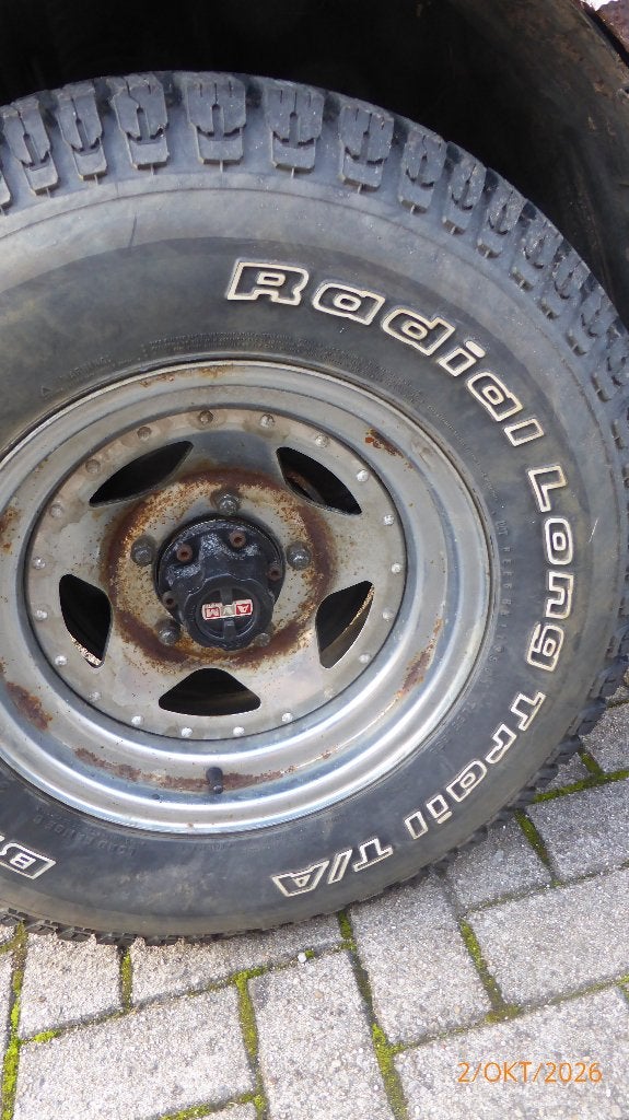 Suzuki Vitara off road banden met velgen, Auto-onderdelen, Ophalen, Gebruikt, 15 inch, Overige