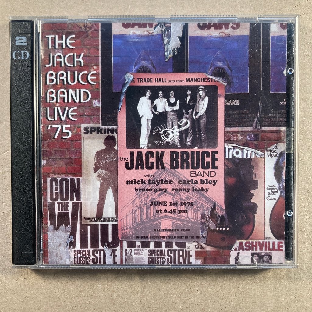 The Jack Bruce Band Live 75 - 2 CD, CD & DVD, Enlèvement ou Envoi, Rock progressif, Album live, Utilisé