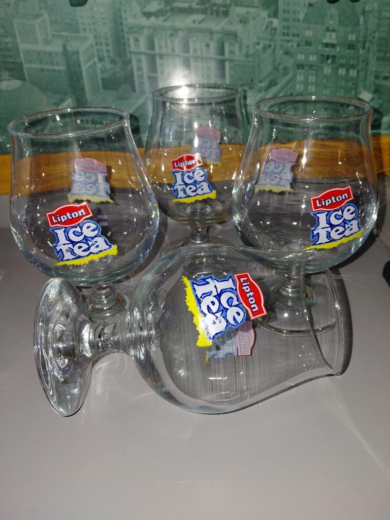 4 x ice tea glazen, Ophalen