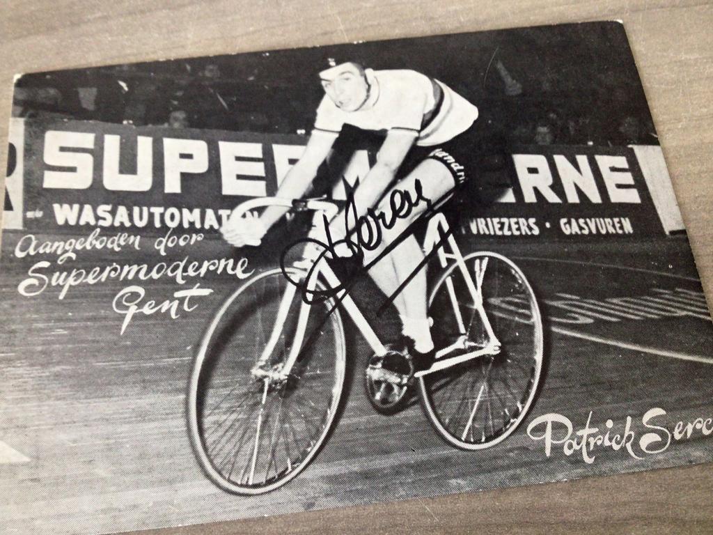 Wielerkaart 1967 wk team flandria patrick sercu signe, Verzenden, Zo goed als nieuw