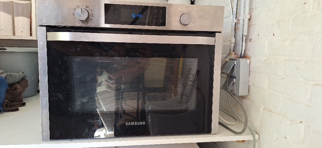 Combi-microgolf Samsung NQ50J3530BS, Ophalen, Inbouw, Niet werkend, 45 tot 60 cm
