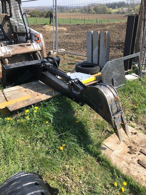 Skidsteer mini backhoe, Ophalen, Wiellader of Shovel