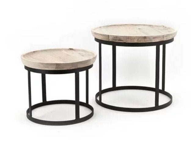 Bijzettafeltjes, solontafel, Ophalen, Zo goed als nieuw, Rond