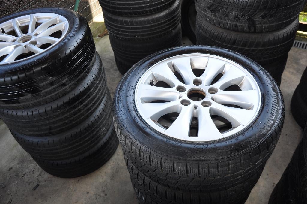 Pneus (hiver/été) sur jante (alu et fer) pour BMW -VW-MINI, Autos : Pièces & Accessoires, Pneus & Jantes, Pneus et Jantes, Pneus hiver