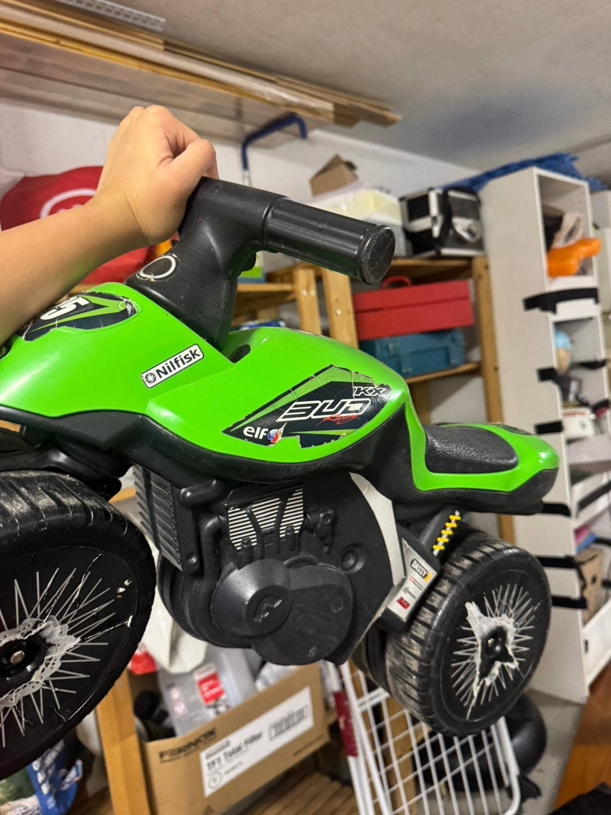 Moto enfant verte bon etat, Motoren, Ophalen
