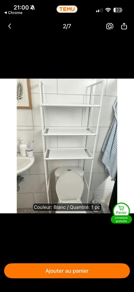 Étagère toilettes, Ophalen of Verzenden, Zo goed als nieuw