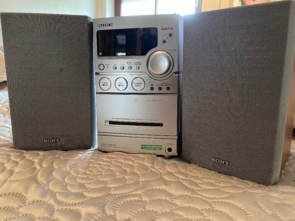 stereo compacte Sony cassette MP3 radio CD,stereo Sony, Enlèvement ou Envoi, Utilisé, Tuner ou Radio, Sony
