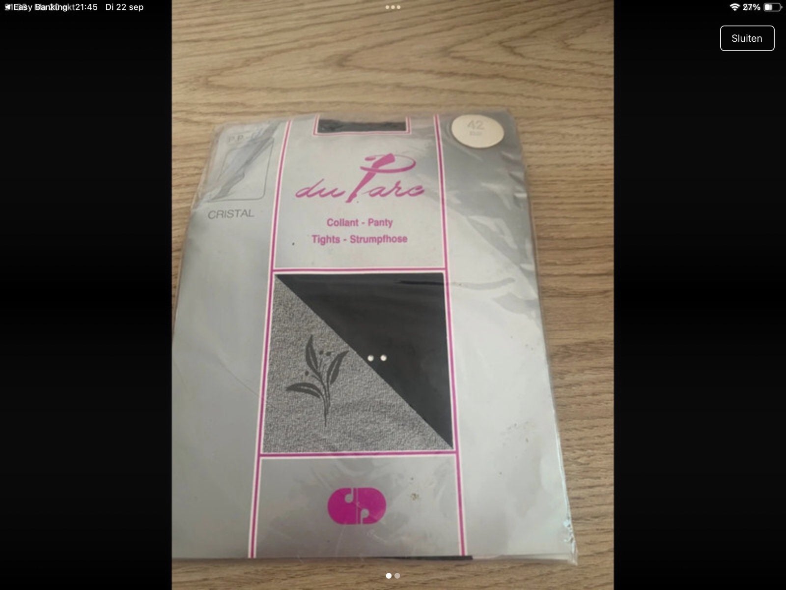collant zwart, Ophalen of Verzenden, Zo goed als nieuw