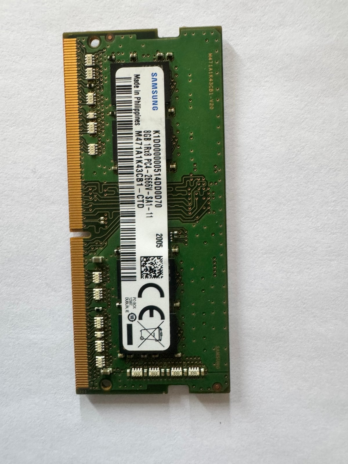 8 GB RAM, Computers en Software, Ophalen, DDR4, 8 GB, Zo goed als nieuw