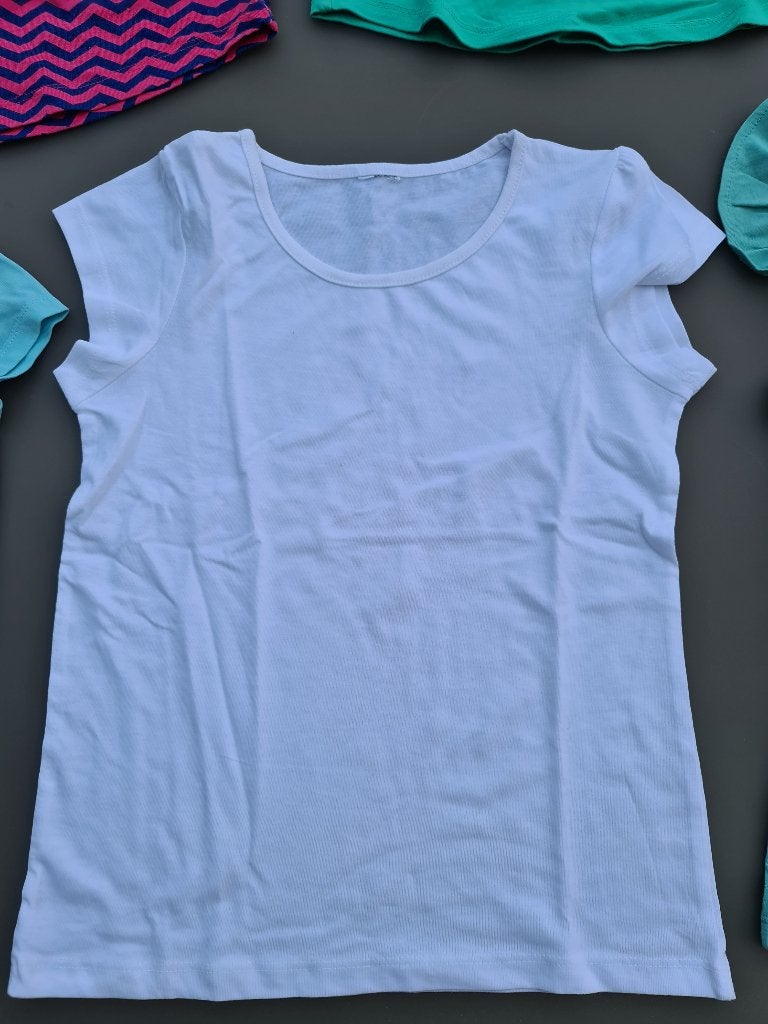 wit t-shirt, 116, Kinderen en Baby's, Ophalen, Zo goed als nieuw
