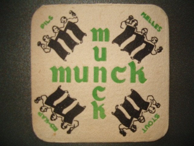 Bierviltje De Gomme Ruddervoorde 1 : R/V : 94 x 94 mm, Ophalen of Verzenden, Gebruikt, Viltje(s)