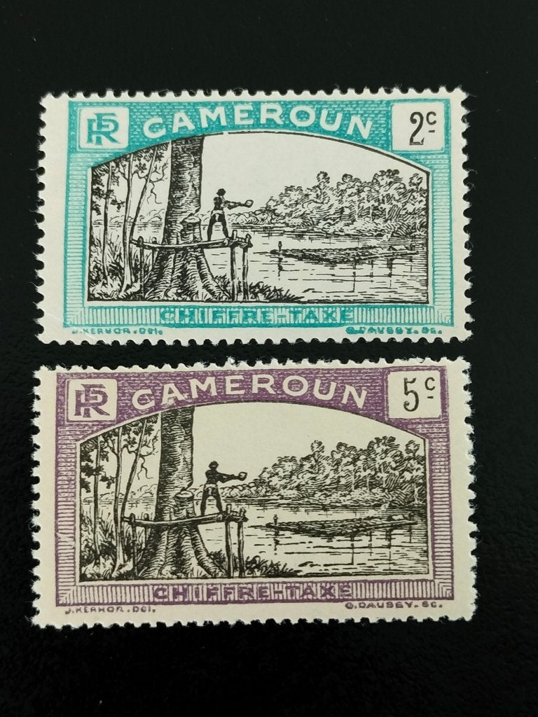 Kameroen 1925 - tax - vellen van een acajou boom **, Postzegels en Munten, Postzegels | Afrika, Verzenden, Overige landen, Postfris