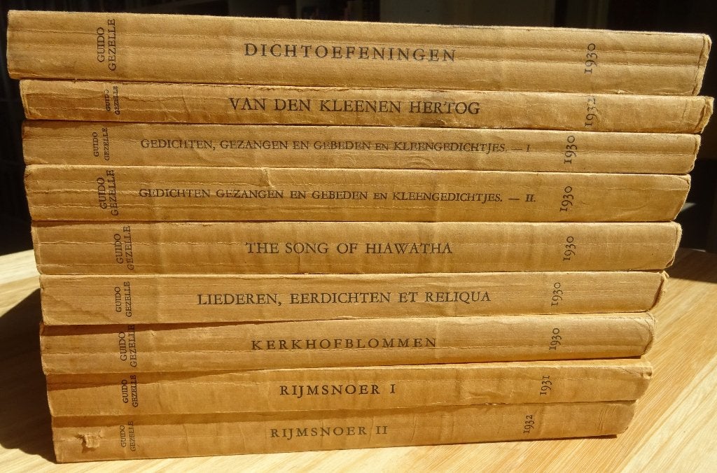 Guido Gezelle 1930 volledige werken / 9 boeken, Antiek en Kunst, Antiek | Boeken en Manuscripten, Ophalen of Verzenden, Guido Gezelle