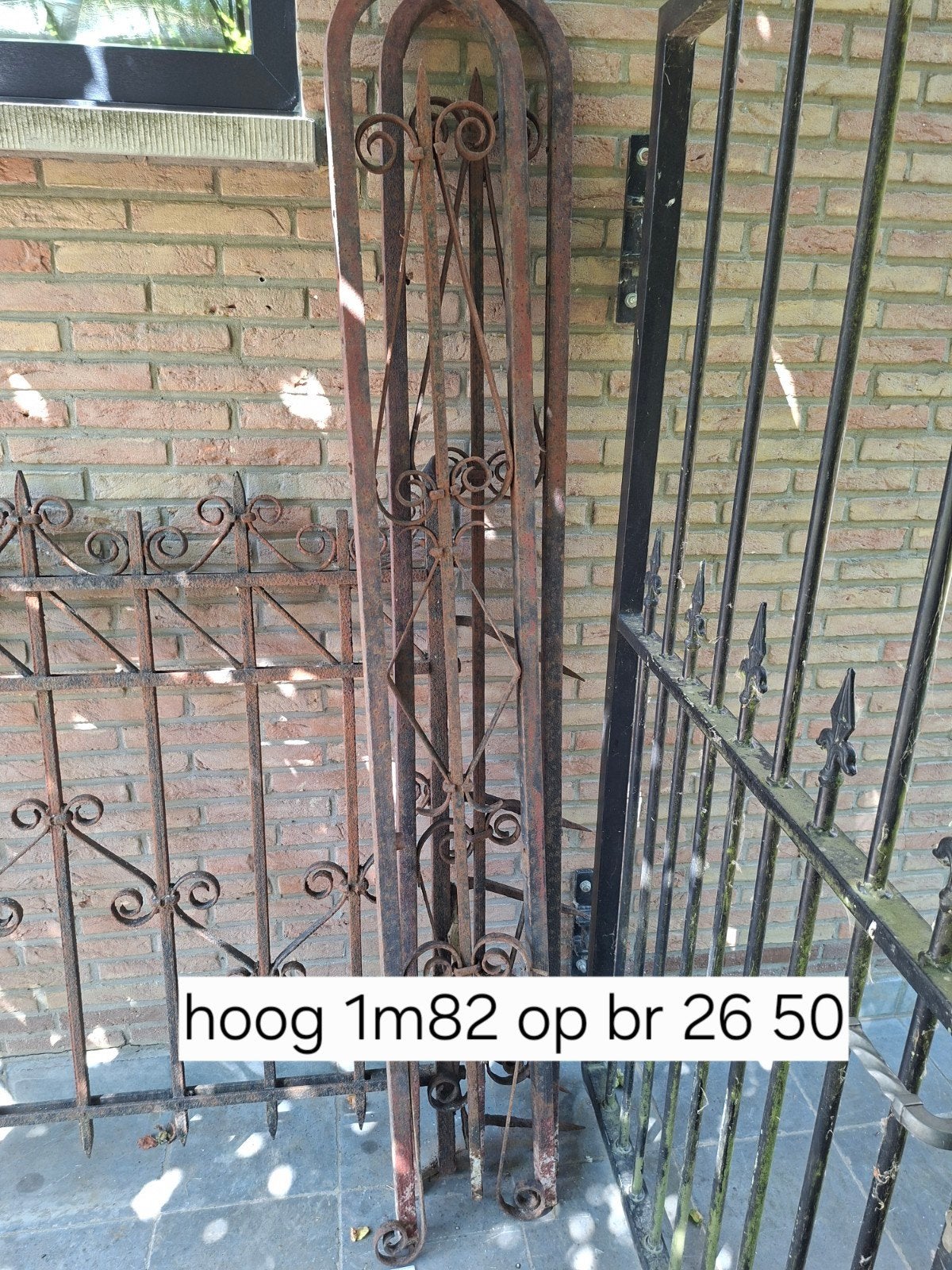 smeedwerk hek afrastering tuin, Tuin en Terras, Palen, Balken en Planken, Ophalen