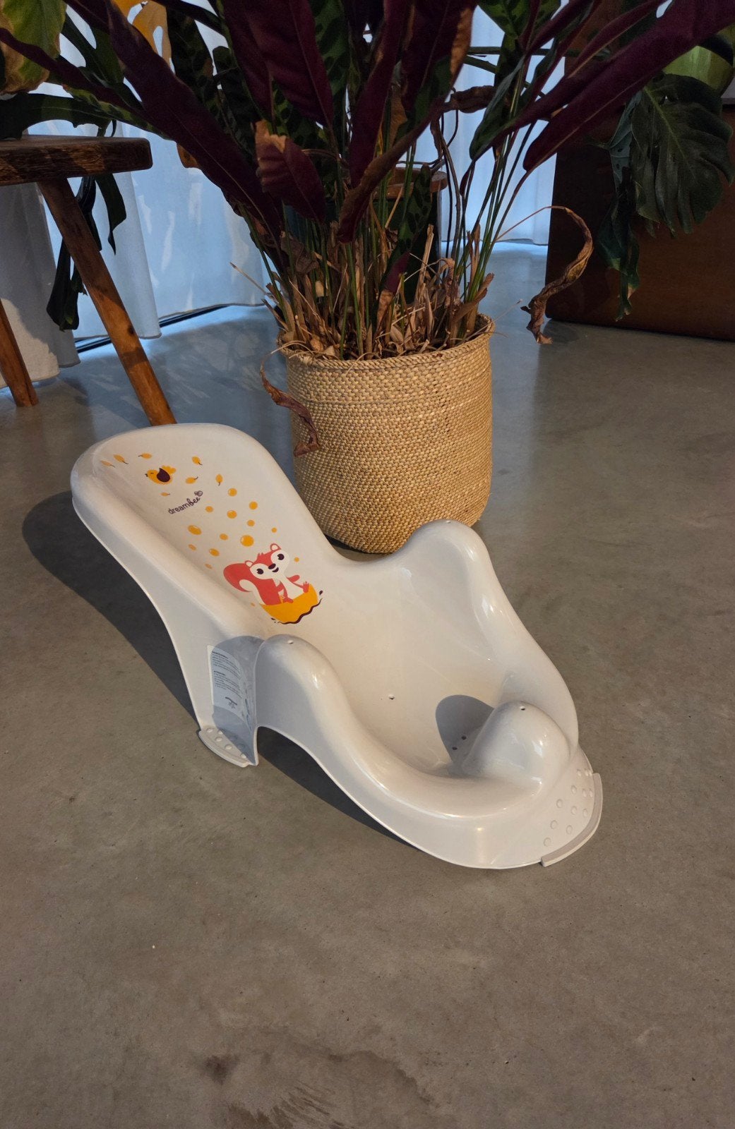 Réducteur de baignoire pour chaise de bain gris clair Dreamb, Enlèvement, Comme neuf, Siège de bain ou Anneau de bain, Autres marques