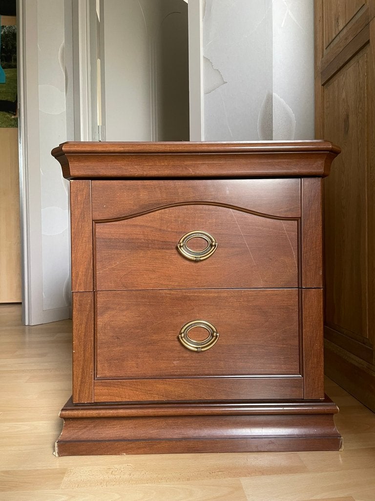 Nachtkastje/dressoir in klassieke stijl, 2 laden, Huis en Inrichting, Kasten | Ladekasten, Gebruikt, Minder dan 100 cm, 50 tot 100 cm