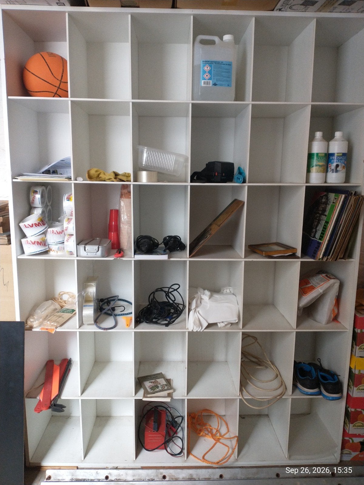 Groot rek 36 vakken, Huis en Inrichting, Ophalen, Gebruikt
