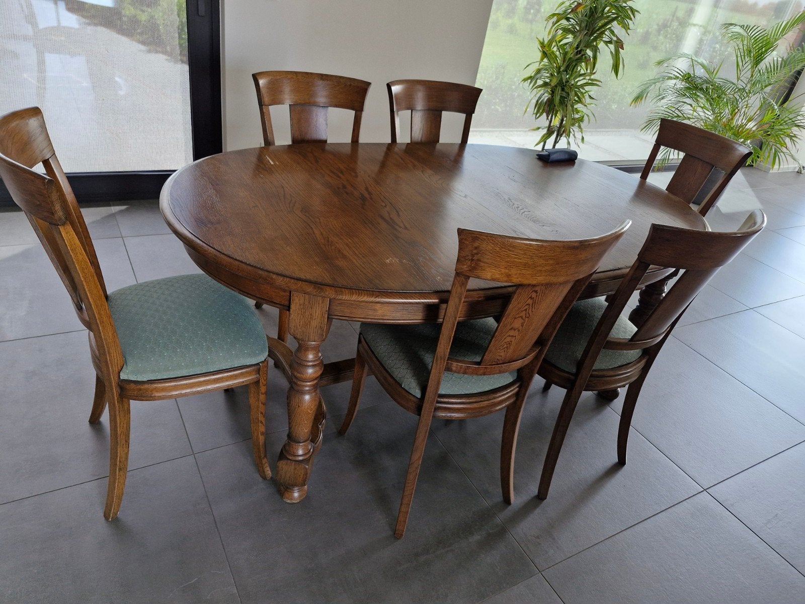Tafel met 6 stoelen, Enlèvement