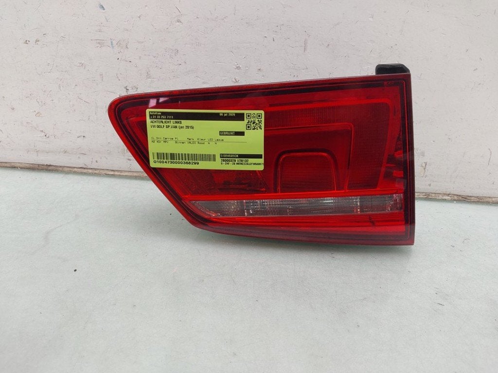 FEU ARRIÈRE GAUCHE Golf Sportsvan (AUVS) (|510945093K|), Volkswagen, Valeo, Utilisé, 100, rue de Courcelles
75017  Paris, FR