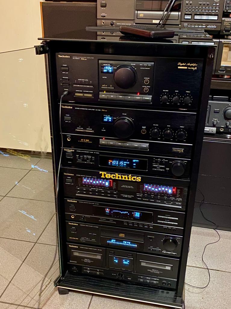technics stereo installatie midi, TV, Hi-fi & Vidéo, Chaîne Hi-fi, Comme neuf, Deck cassettes ou Lecteur-enregistreur de cassettes