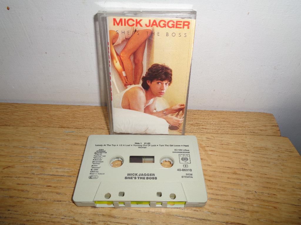Mick Jagger [Rolling Stones] cassette "She's the Boss", Cd's en Dvd's, Cassettebandjes, Gebruikt, Verzenden, 1 bandje, Origineel