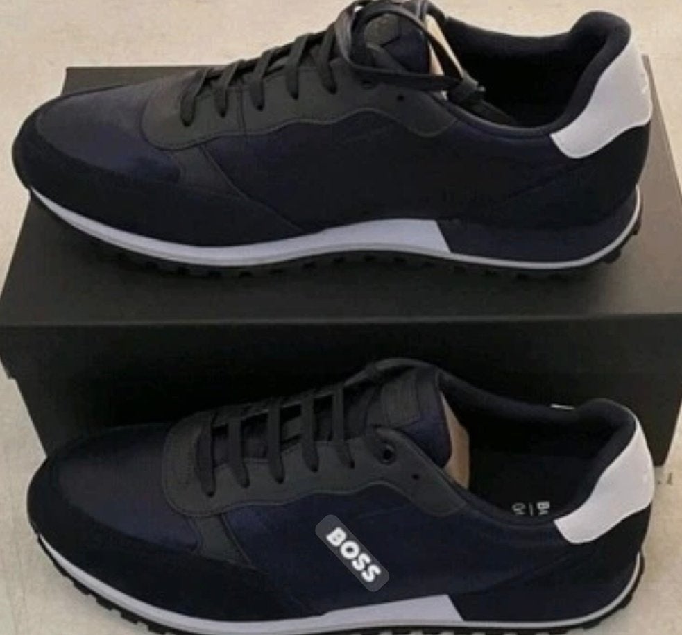 Hugo boss heren schoen  maat 41, Zwart, Ophalen of Verzenden, Zo goed als nieuw, Sneakers