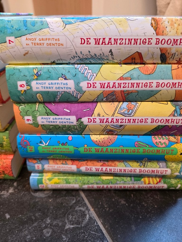 LOT De waanzinnige boomhut 1 tot 12, Ophalen, Andy Griffiths; Terry Denton, Zo goed als nieuw, Fictie