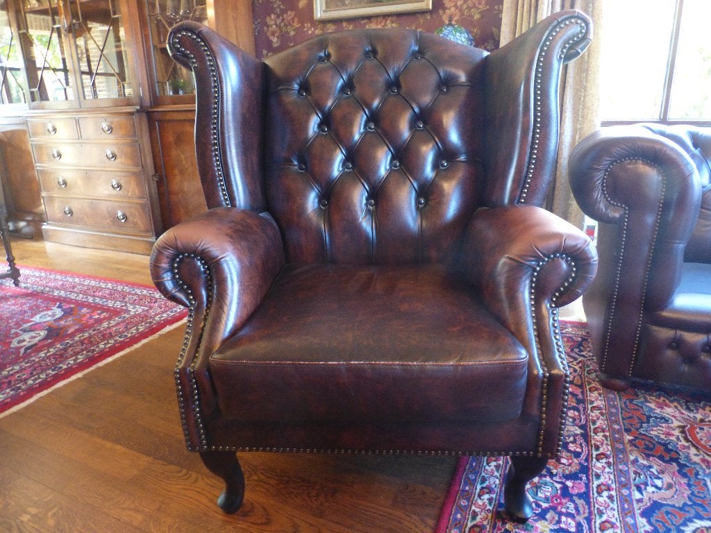 Traditionele Chesterfield fauteuil, Ophalen