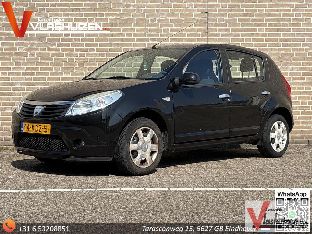 Dacia Sandero 1.2 Lauréate | Airco |, Auto's, Dacia, 139 g/km, Zwart, Elektrische ramen, Bedrijf