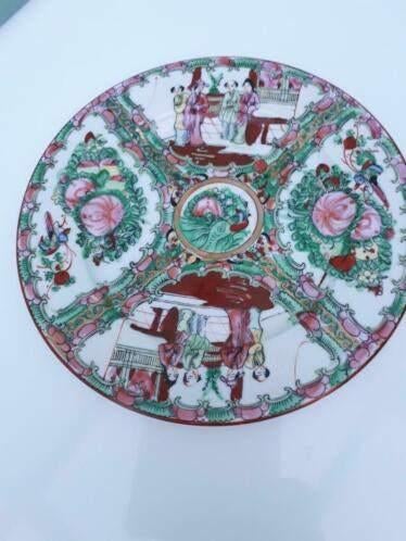 Très belle assiette en porcelaine chinoise des années "50, Enlèvement