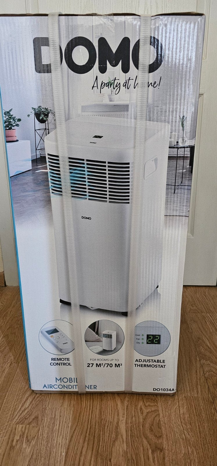 mobiele airco merk domo nog in verpakking, Enlèvement, Climatiseur mobile
