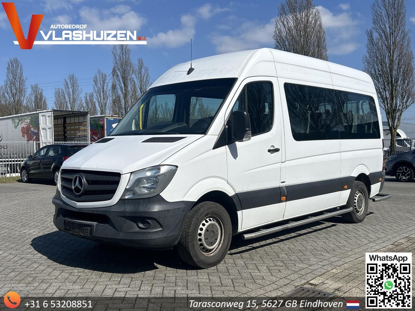 Mercedes-Benz Sprinter 313 2.2 BlueTEC BE+ 366 | € 7.950,- N, Auto's, Mercedes-Benz, 197 g/km, Monovolume, Zwart, Wit