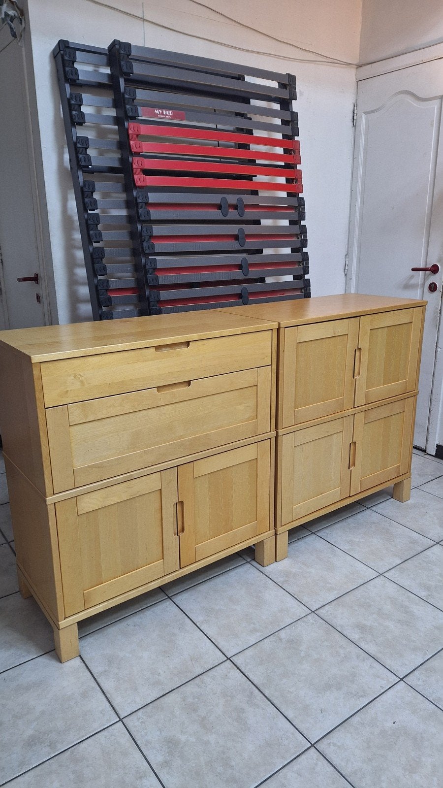 Buffet commode Effektiv Ikea plaqué bois, Enlèvement