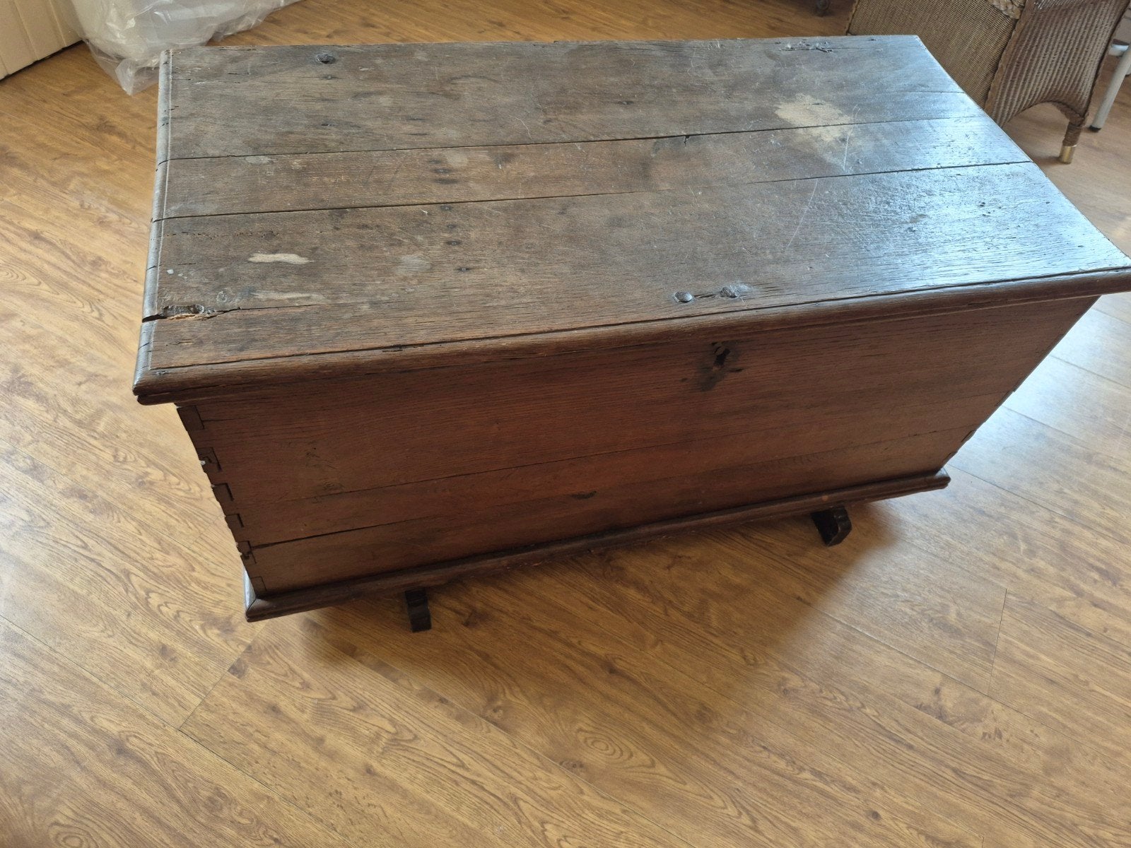 ancien coffre chêne, Enlèvement, Chêne