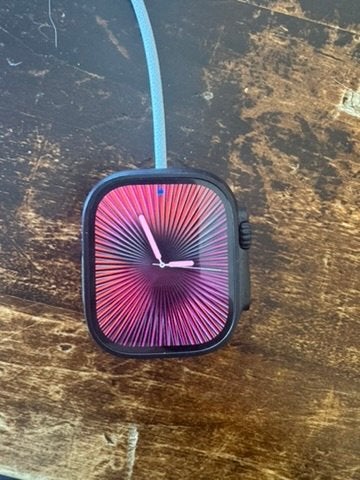 Black Apple Ultra Watch 3 with black titanium band, Étanche, IOS, Comme neuf, Enlèvement