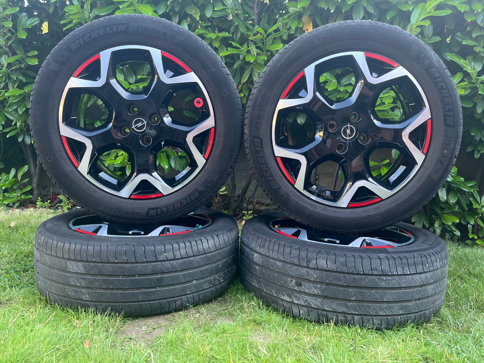 4x108 Opel Mokka velgen 215/55/18 zomerbanden, Auto-onderdelen, Banden en Velgen, Band(en), Zomerbanden, 18 inch, Ophalen
