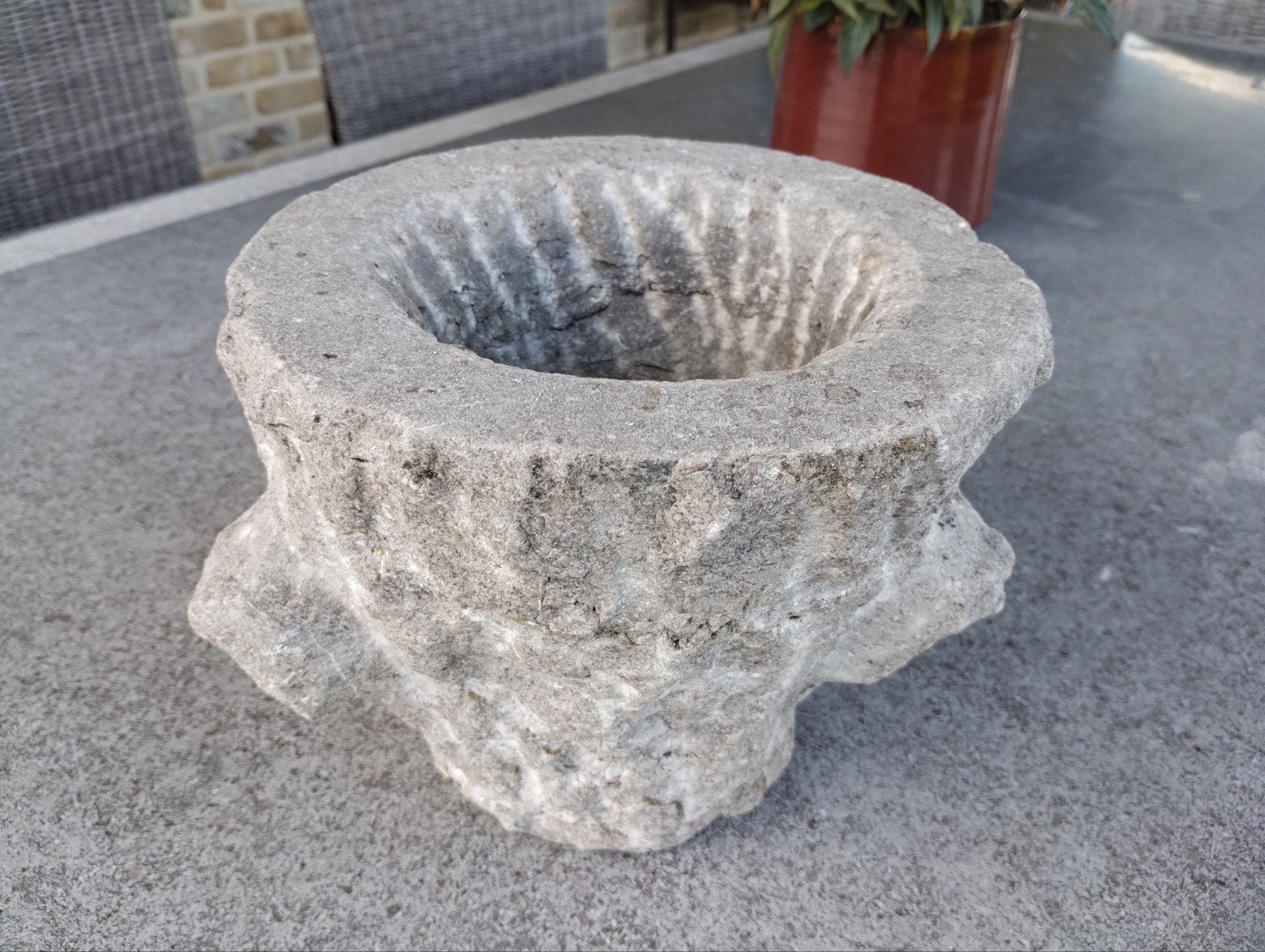 pot de fleurs en pierre, Antiquités & Art, Enlèvement ou Envoi