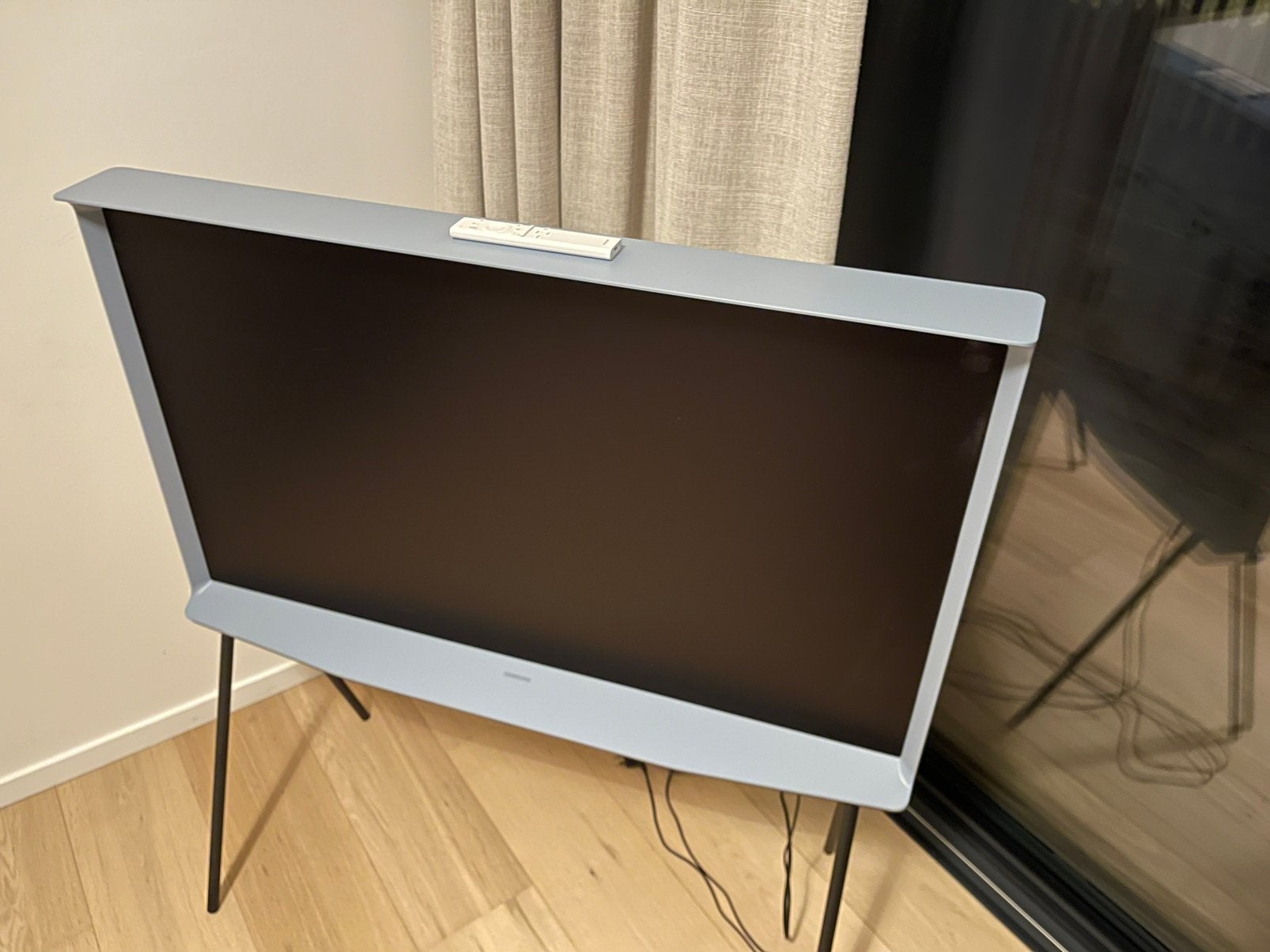 TV Samsung The Serif 43’ 109 cm bleu coton Qled 4K, TV, Hi-fi & Vidéo, Télévisions, QLED, Enlèvement ou Envoi, Comme neuf, 4k (UHD)