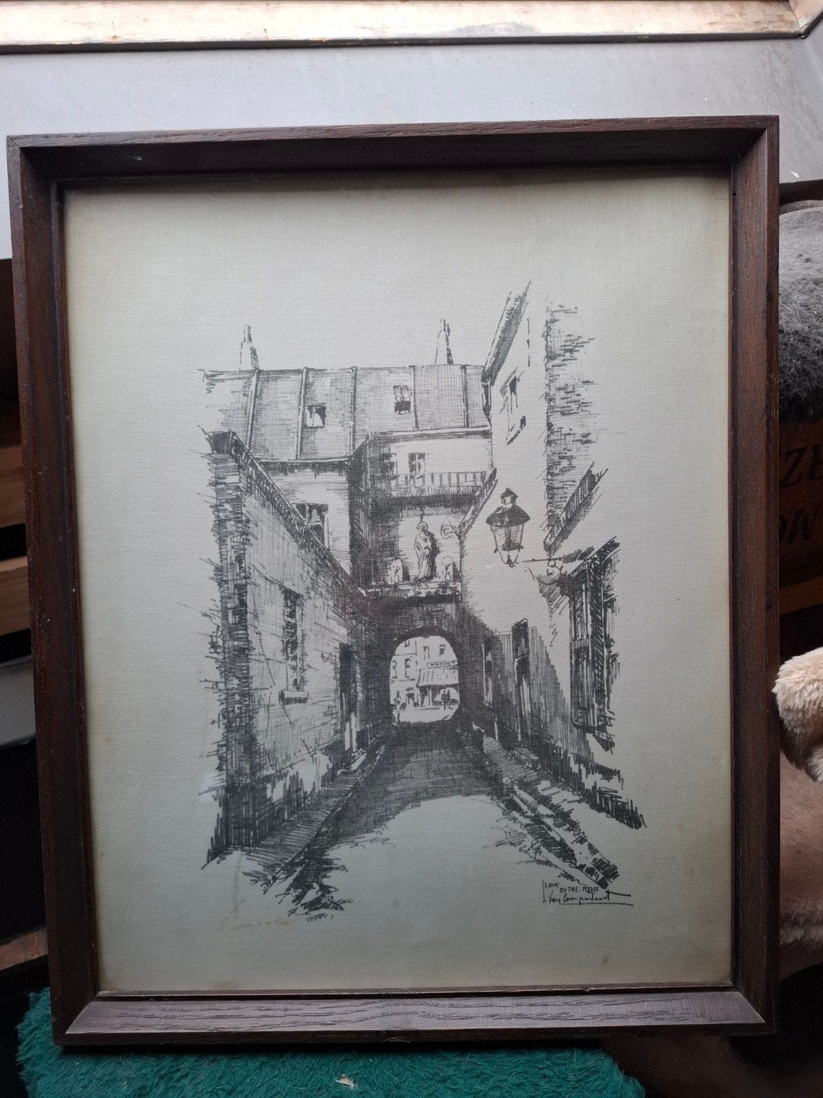 Prachtige gesigneerde lithografie. Over het algemeen in goed, Ophalen, Lithografie, Gesigneerd