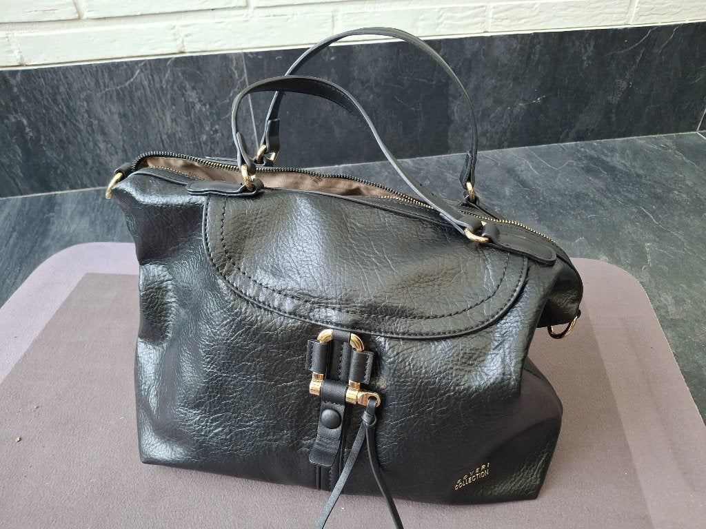 handtas, Handtassen en Accessoires, Tassen | Damestassen, Ophalen, Gebruikt, Zwart, Handtas