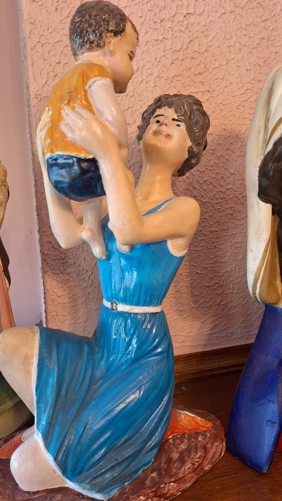 fzmilie, Ophalen, Blauw, 45 cm, Steen/keramiek