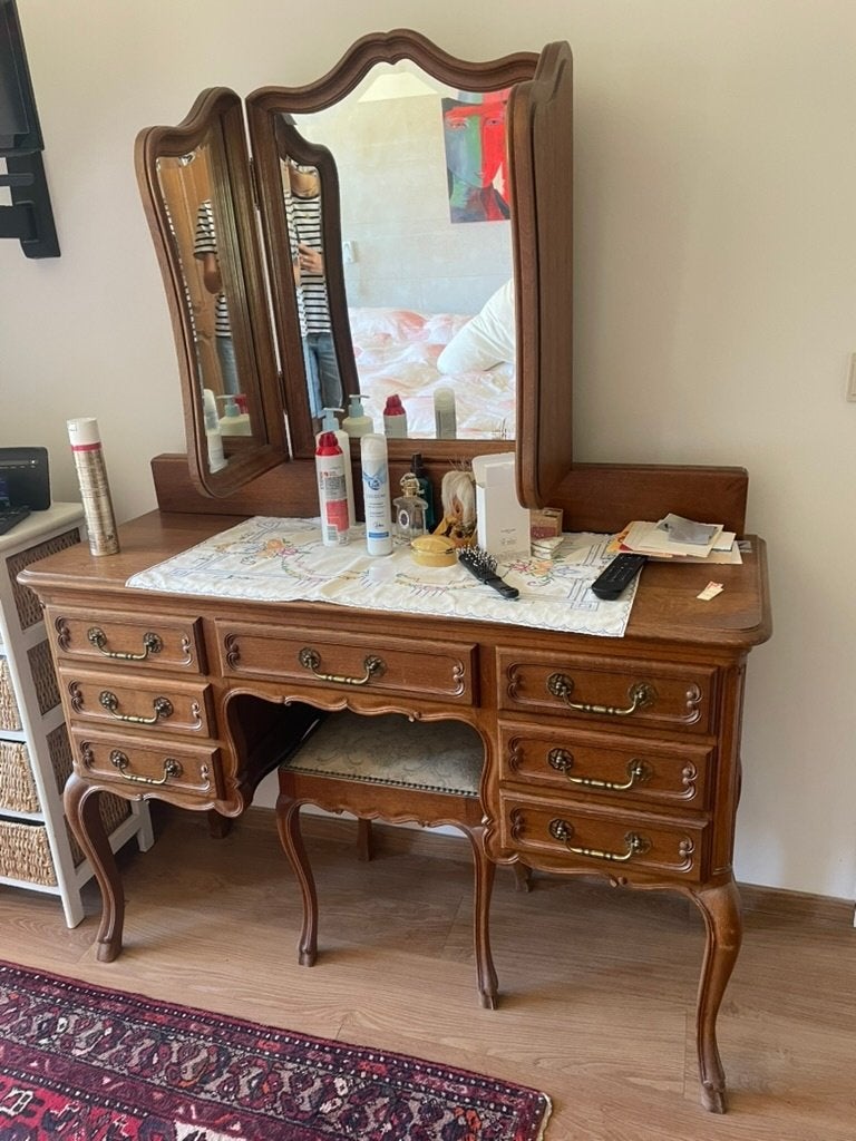 Coiffeuse en chêne, Enlèvement, Comme neuf, Bois