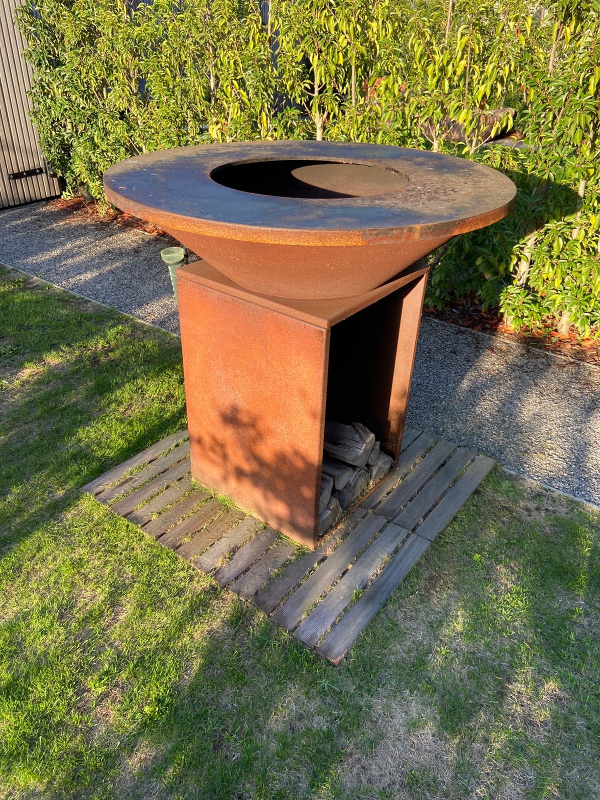 Ofyr barbecue, Ophalen, Zo goed als nieuw