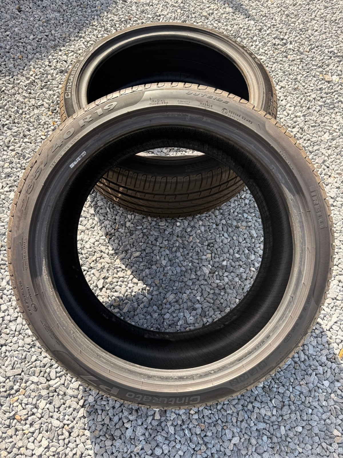Pirelli P7 235/40R19 met 6mm profiel 2 stuks, Auto-onderdelen, Banden en Velgen, Gebruikt, 235 mm, Band(en), Personenwagen