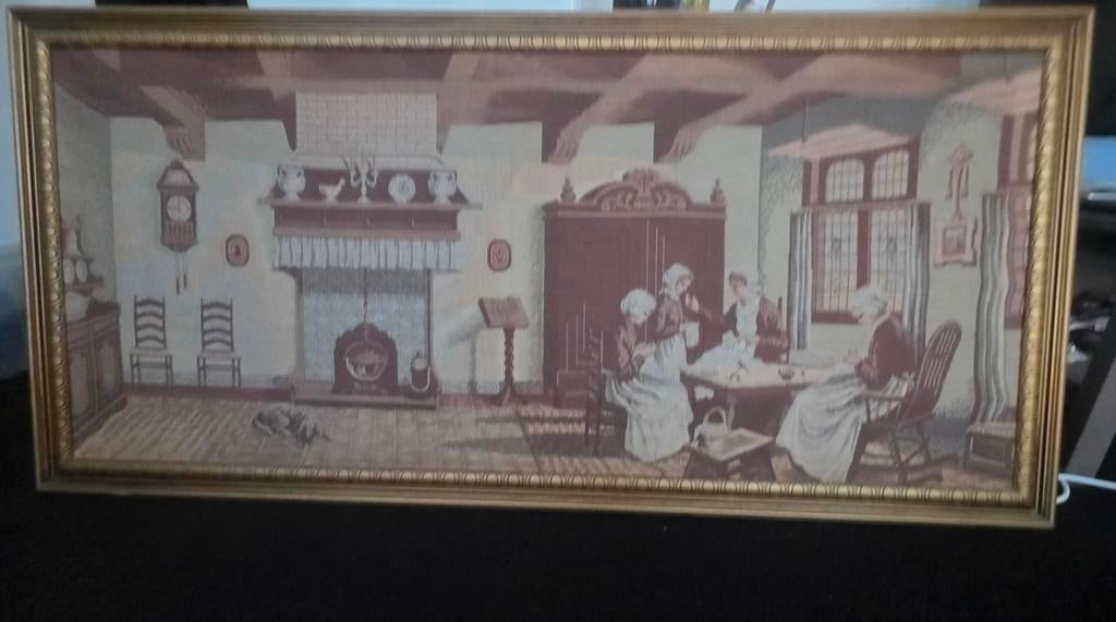 Vintage Textile Tapestry, Ophalen of Verzenden
