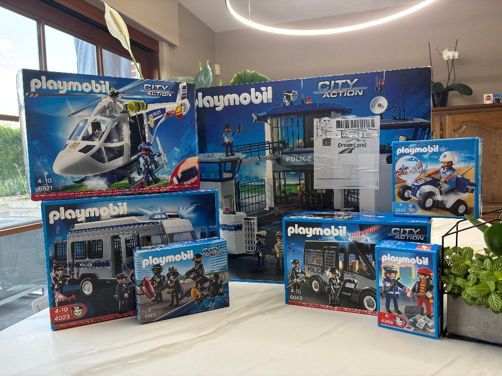 Playmobil Pack Police complet avec commissariat (6919), Comme neuf, City action, Figurines, Kit complet