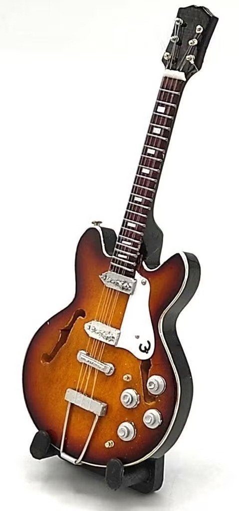 Baby miniatuurreplica Epiphone gitaar 15 cm - The Beatles, Enlèvement ou Envoi, Neuf, Guitare acoustique