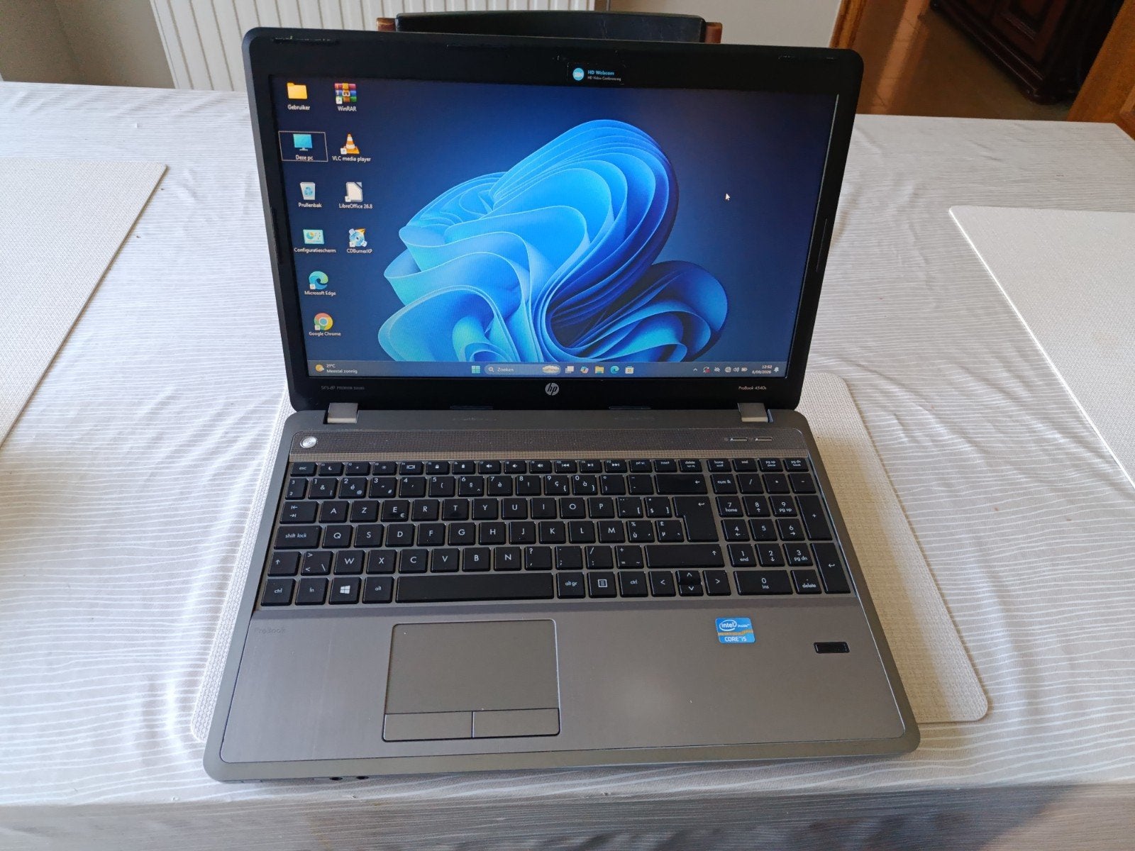 HP laptop met windows 11, i5 cpu, 8GB ram, 240GB SSD, azerty, Ophalen of Verzenden