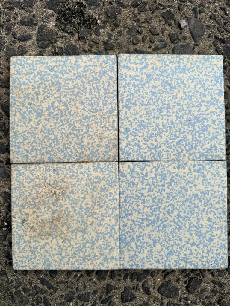 Carrelage moucheté bleu-blanc, Bricolage & Construction, Enlèvement, Comme neuf