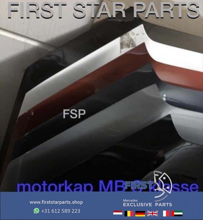 W205 motorkap Mercedes C Klasse 2014-2018 wit Origineel C205, Gebruikt, -, Ophalen of Verzenden, -